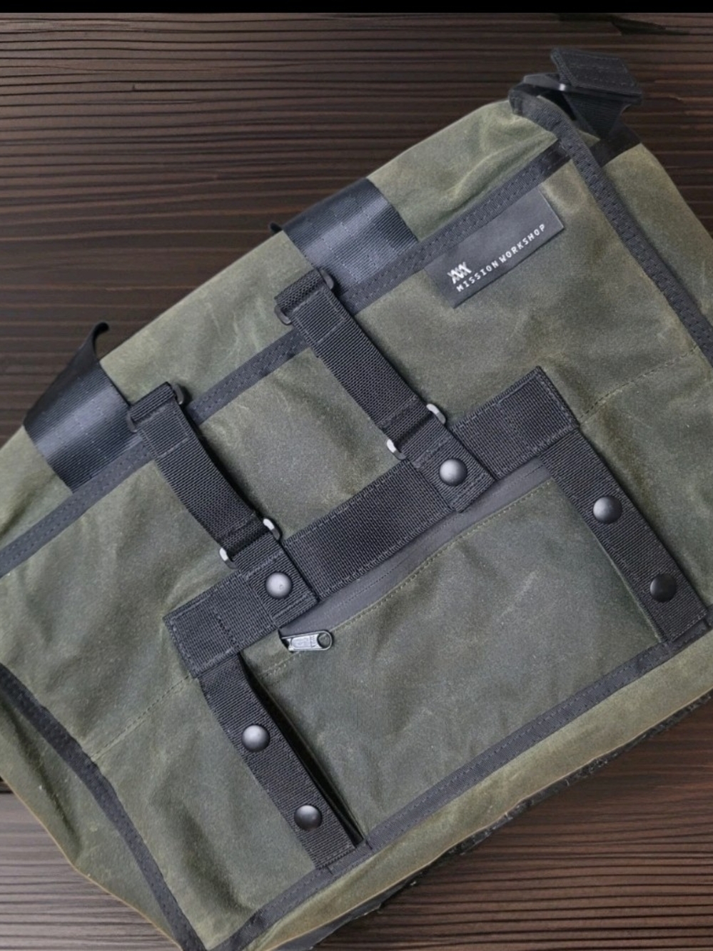 Mission Workshop Waxed Canvas 14L Arkiv Laptop Brief Waterproof Rugged Bag USA